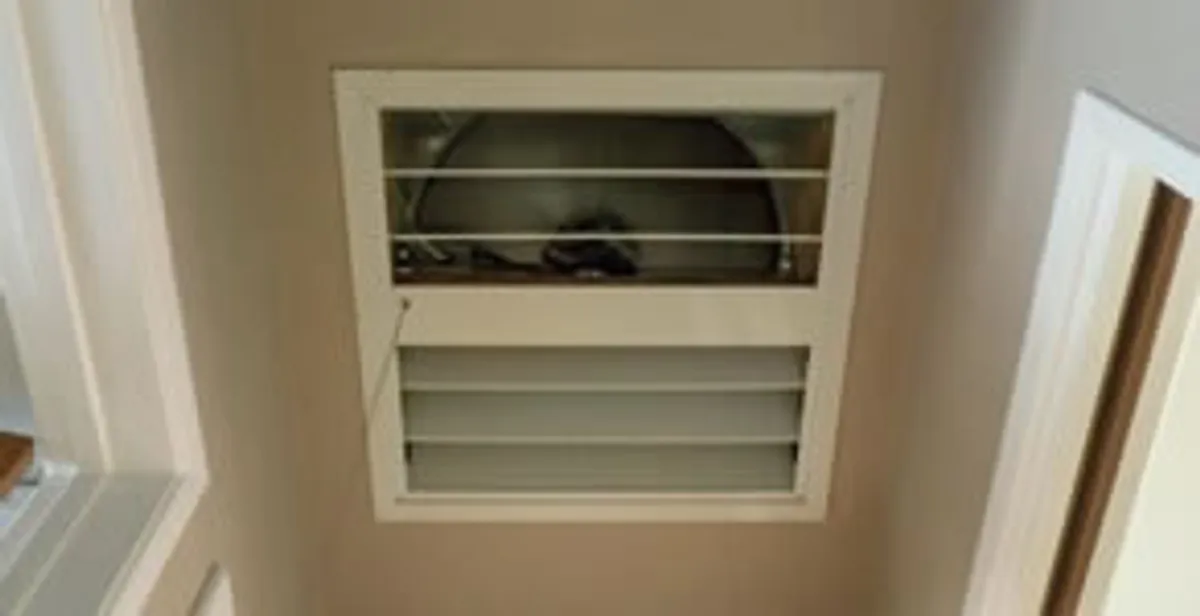 whole house fan installation services with ceiling-mounted ventilation system in Orange, CA